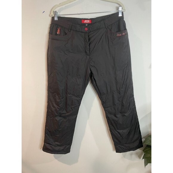 JDX Multisports Black Snowboard Snow Pants With Red Stitching & Bunny Logo - Picture 14 of 16